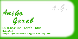 aniko gereb business card